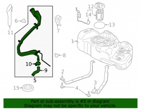 Fuel filler neck for Ford Transit Connect MK2 13-2.5
