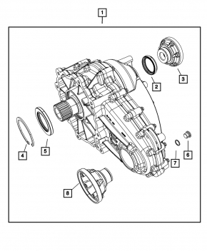 Transfer case Jeep Grand Cherokee WK2 16-19 1 speed 94k