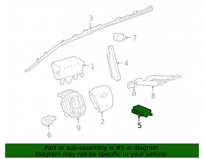 SRS airbag module computer airbags GMC Terrain 10-17