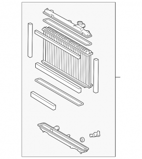 Radiator cooling water Lexus GS300 GS350 GS450h 06-11 KOYORAD Japan