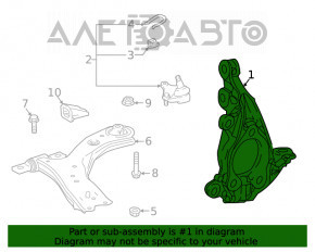 Front right axle Toyota Highlander 20-