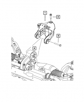 Engine mount rear Dodge Journey 11- 3.6 fwd