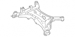 Subframe rear Nissan Murano z50 03-08