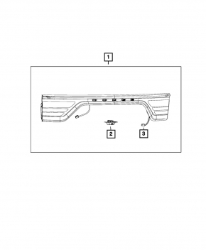 Rear view camera Dodge Durango 14-15