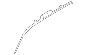 Airbag airbag side curtain left BMW X5 F15 14-18 rusty pyropatron