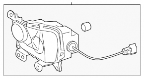 Left fog light Lexus RC 15-18