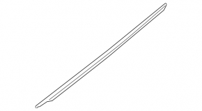 Molding door-glass central rear right Hyundai Veloster 12-16