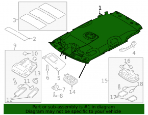 Kia Soul 14-19 Headlining Without Sunroof