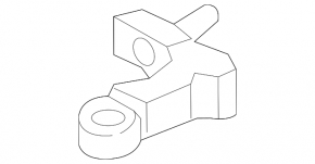 Upper rear left door hinge for Audi A5 F5 18-25 5D (2 parts)