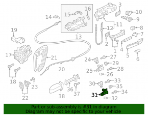 Door hinge lower front left Audi A5 F5 17-