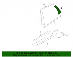 Door trim side rear right Porsche Macan 15-18 rear, scratch