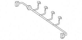 Rear bumper wiring for parking sensors Mercedes E-class W212 10-16 AMG pkg