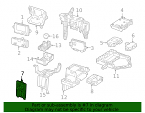 Body Control Module BCM Mercedes C-class W205 15-21 in the trunk
