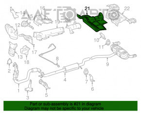Rear underbody protection Infiniti QX30 17-