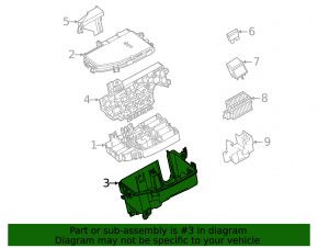 Mercedes A-Class V177 19-22 Underhood Fuse Box Housing