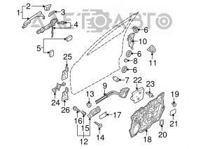 Front left door stop Mazda3 MPS 09-13
