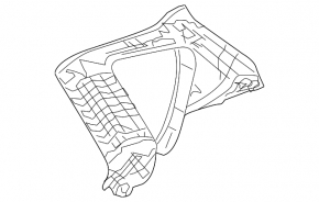 Left rear pillar trim for Mazda3 03-09 HB