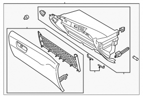 Glove box, glove compartment Ford Fusion mk5 13-16