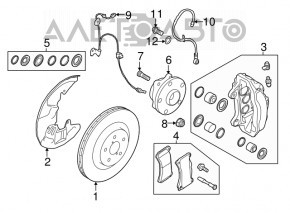 Subaru b9 Tribeca front left hub