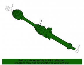 Drive axle shaft front left Mini Cooper 14-24