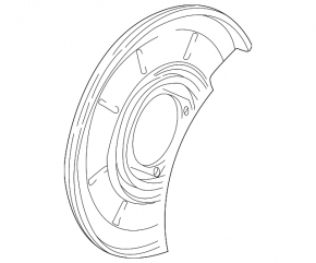 Rear left brake disc cover for BMW X3 E83 03-10