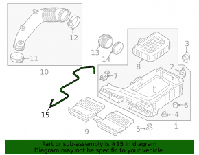 Vacuum pipe Audi Q7 17-26 2.0