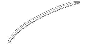 Left longitudinal roof rail BMW X6 E71 08-14 Aluminum