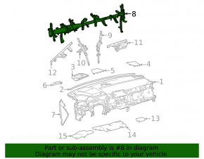 Under-torpedo pipe reinforcement Toyota Sienna 21-25