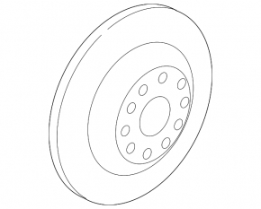 Brake disc rear left VW Atlas 18-24