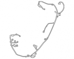 BMW 5 G30 21-23 rear bumper wiring for parking sensors