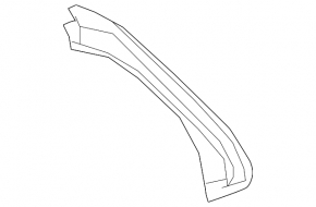 Trunk opening trim outer upper right Lexus ES250 ES300h ES350 19-