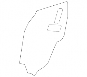 Rear left door panel Lexus UX200 UX250h 19-