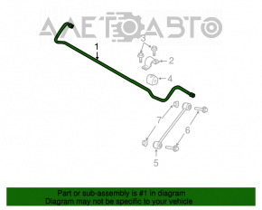 Rear stabilizer Dodge Challenger 15-23 22mm