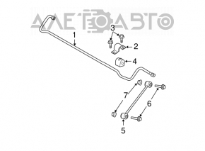 Rear stabilizer Dodge Challenger 15-23 22mm
