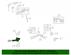 Front right door stop for Toyota RAV4 19-25