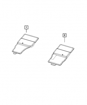 Left battery cover for Jeep Grand Cherokee WL 21-25