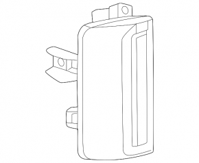 Right side mirror turn signal repeater for Toyota Land Cruiser 24-26