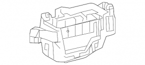 Lexus RX450h 10-15 Underhood Fuse Box Housing