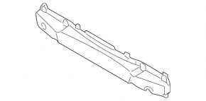 Rear bumper reinforcement Kia Soul 14-16 prerest