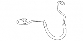 Toyota Camry v40 3.5" air conditioner condenser-compressor hose