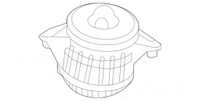 Right engine mount Mercedes GLE 53 21-26 3.0, AMG pkg