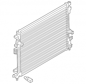 Radiator cooling water Lincoln MKX 16-18 2.7T