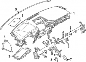 Mazda CX-90 24-26 Torpedo Reinforcement Pipe
