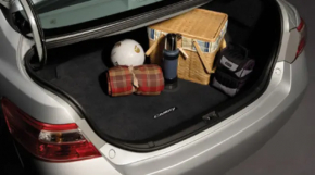 Toyota Camry V40 Hybrid Trunk Mat, Rubberized Cloth, Black