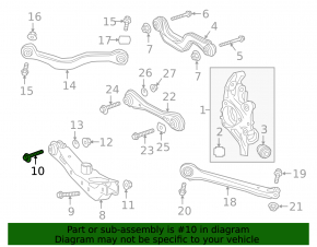 Chevrolet Equinox camber bolt 18-95mm
