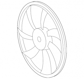 Right cooling fan impeller for Toyota Highlander 14-19 3.5 with low motor