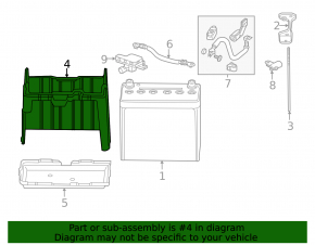 Battery case Honda Accord 13-17 hybrid