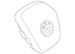 BMW i3 14-21 black steering wheel airbag