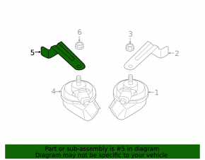 Bracket signal low right Audi A6 C7 12-18
