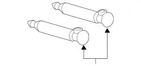 Left headlight washer nozzle for Audi A6 19-25